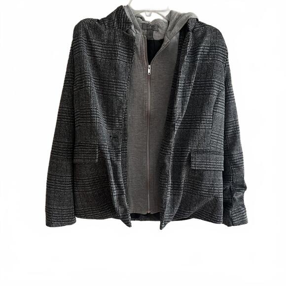 Jackets & Blazers - Size Large Women's Stylish One-By-One Hooded Jacket -
